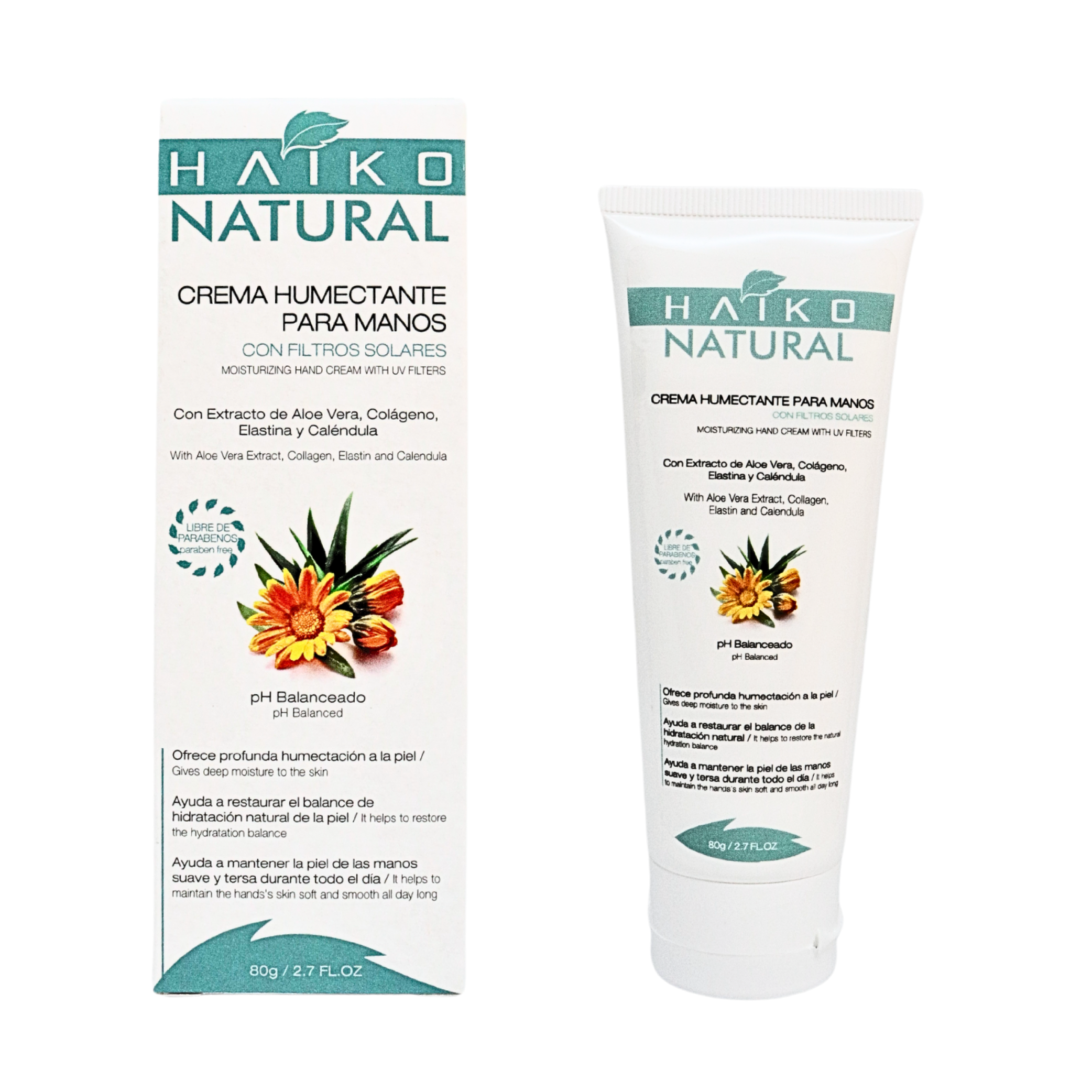 Moisturizing hand cream with Elastin and Collagen for soft and nourished skin – 80g | Hydrates and helps support skin care | Paraben-free