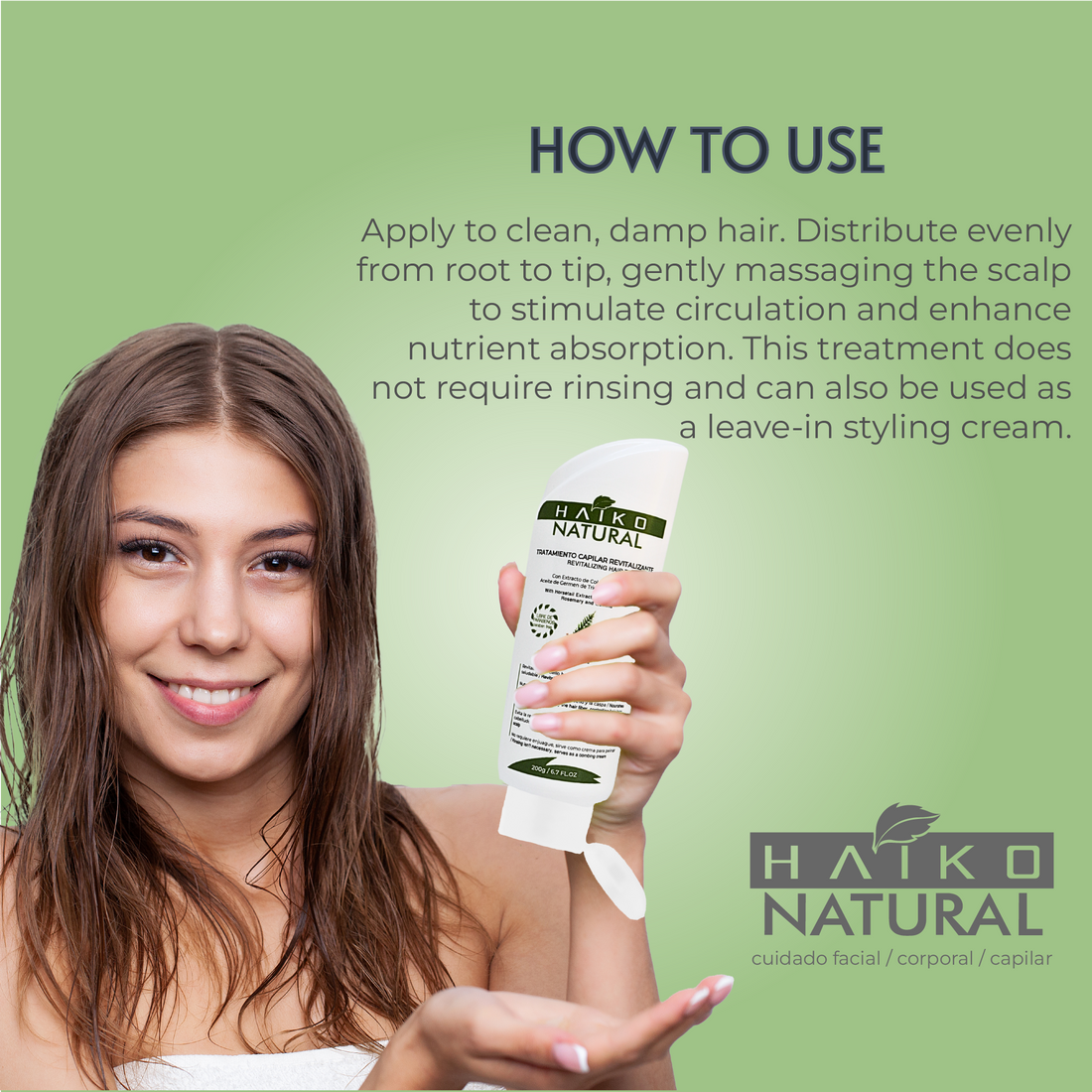 Revitalizing Hair Treatment with Horsetail Extract and Wheat Germ Oil - 200g | Strengthens and Nourishes Hair | Salt-Free and Paraben-Free