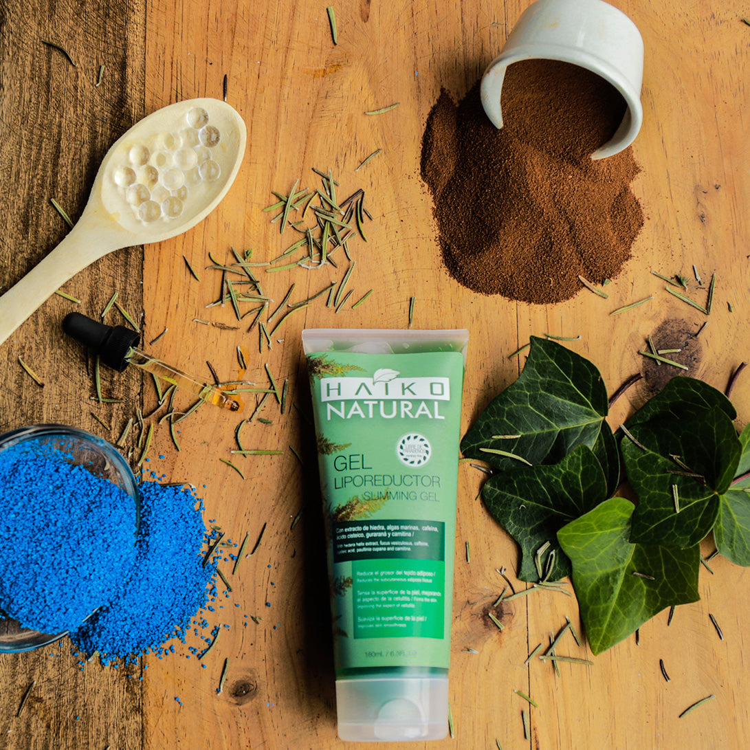 Slimming Gel with Ivy Extract, Caffeine, and Seaweed - 180g | Helps Reduce Localized Fat and the Appearance of Cellulite | Paraben-Free