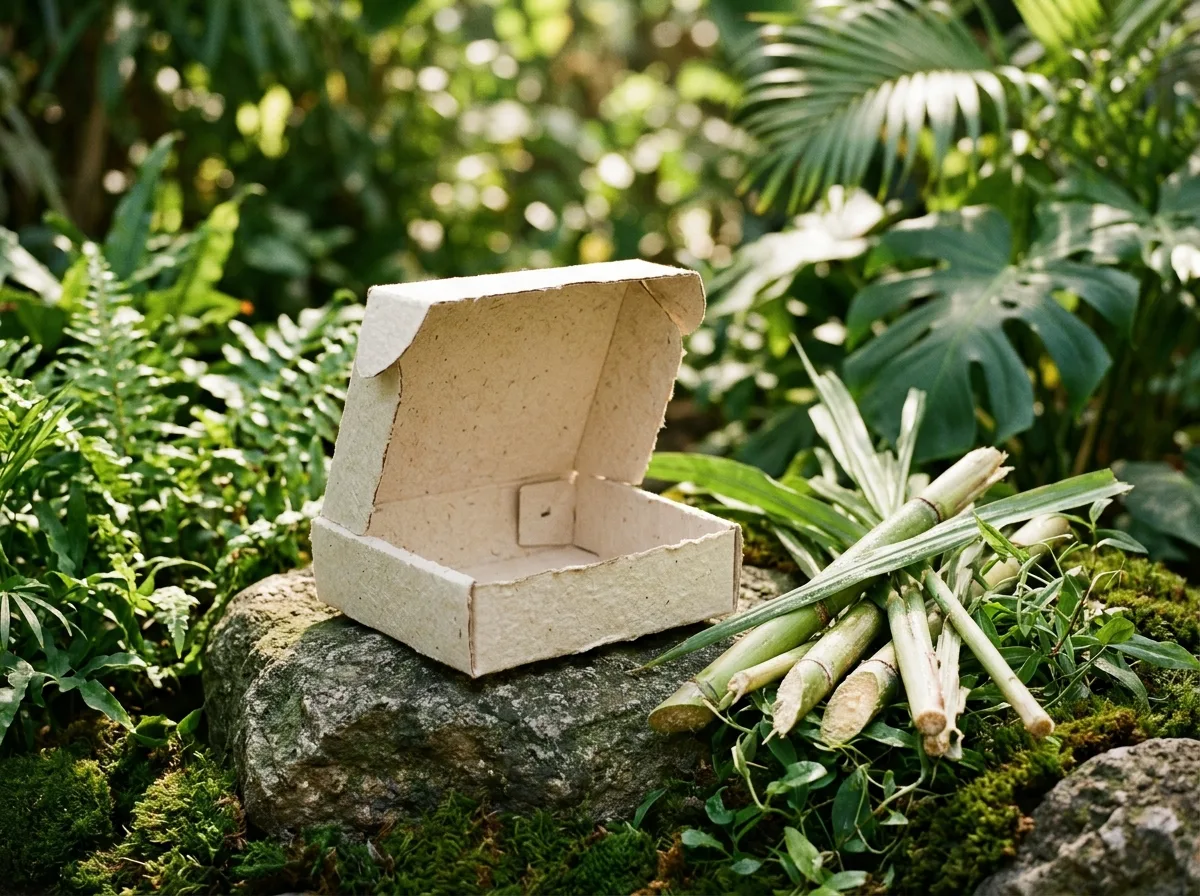 Earth Pack box made from sugarcane bagasse